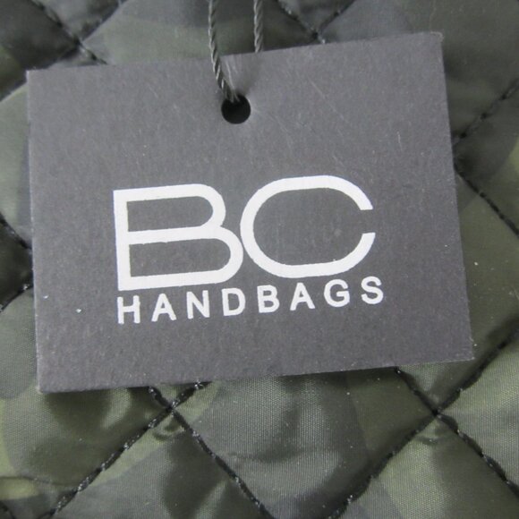 NEW BC Bags Womens Camo Olive Green Black Mini Quilted Bag Handbag Small NWT - Picture 2 of 15